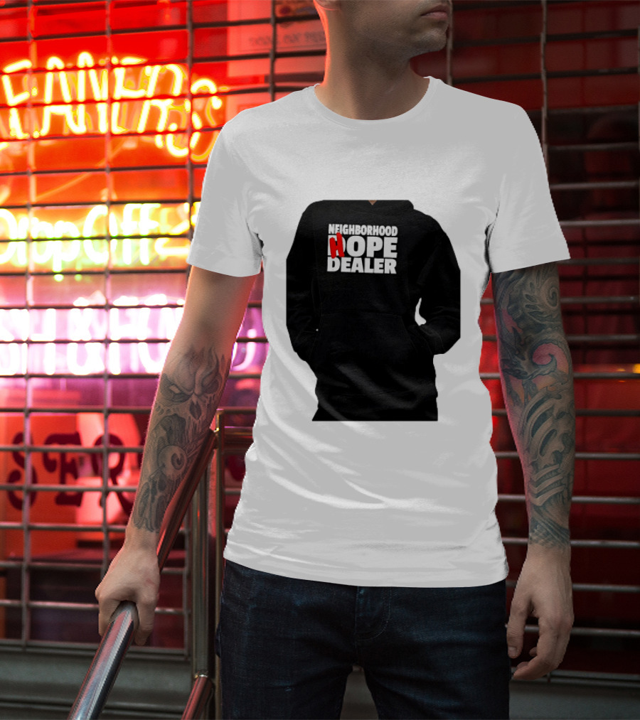 Neighborhood Hope Dealer Bold Red And White T-Shirt
