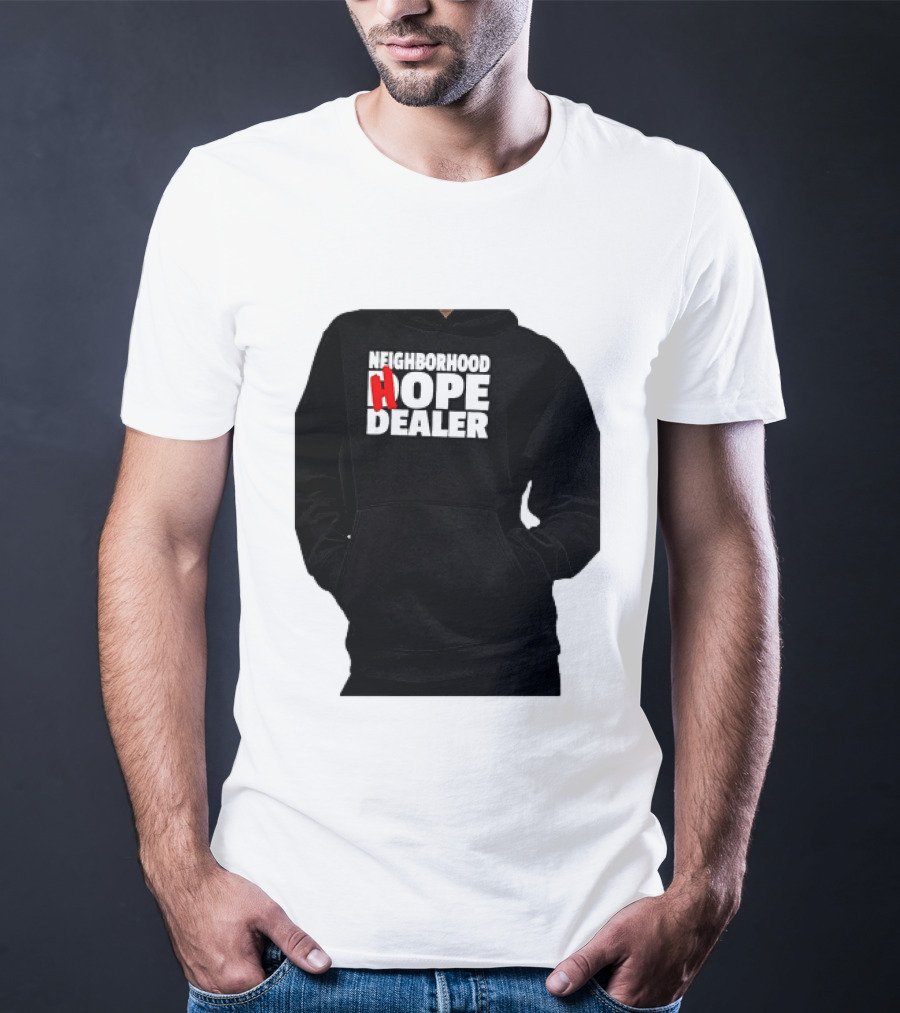 Neighborhood Hope Dealer Bold Red And White T-Shirt