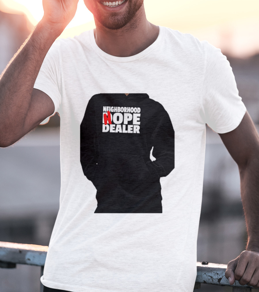 Neighborhood Hope Dealer Bold Red And White T-Shirt