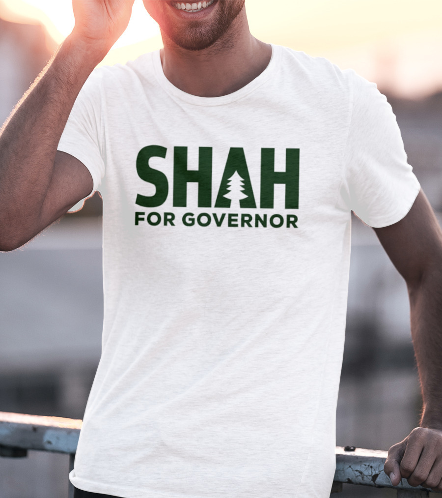 SHAH For Governor 2026 Tree T-Shirt