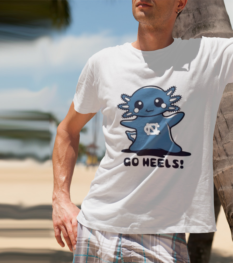 UNC Axolotl Go Heels Cute College Sports T-Shirt