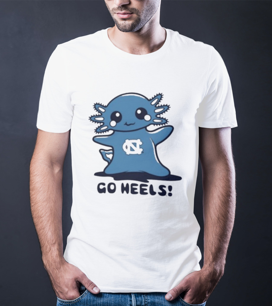 UNC Axolotl Go Heels Cute College Sports T-Shirt