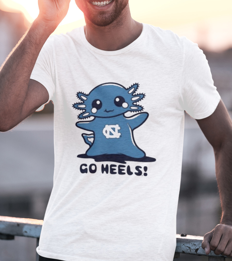 UNC Axolotl Go Heels Cute College Sports T-Shirt