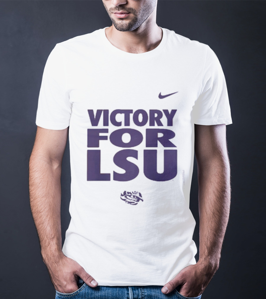 Victory For LSU Nike Tigers T-Shirt
