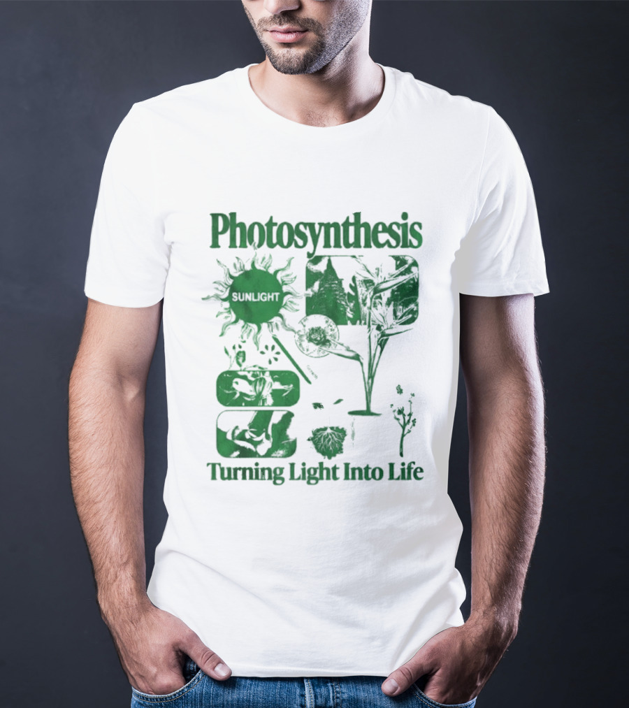 Photosynthesis Turning Light Into Life Science Botanical Diagrams T-Shirt