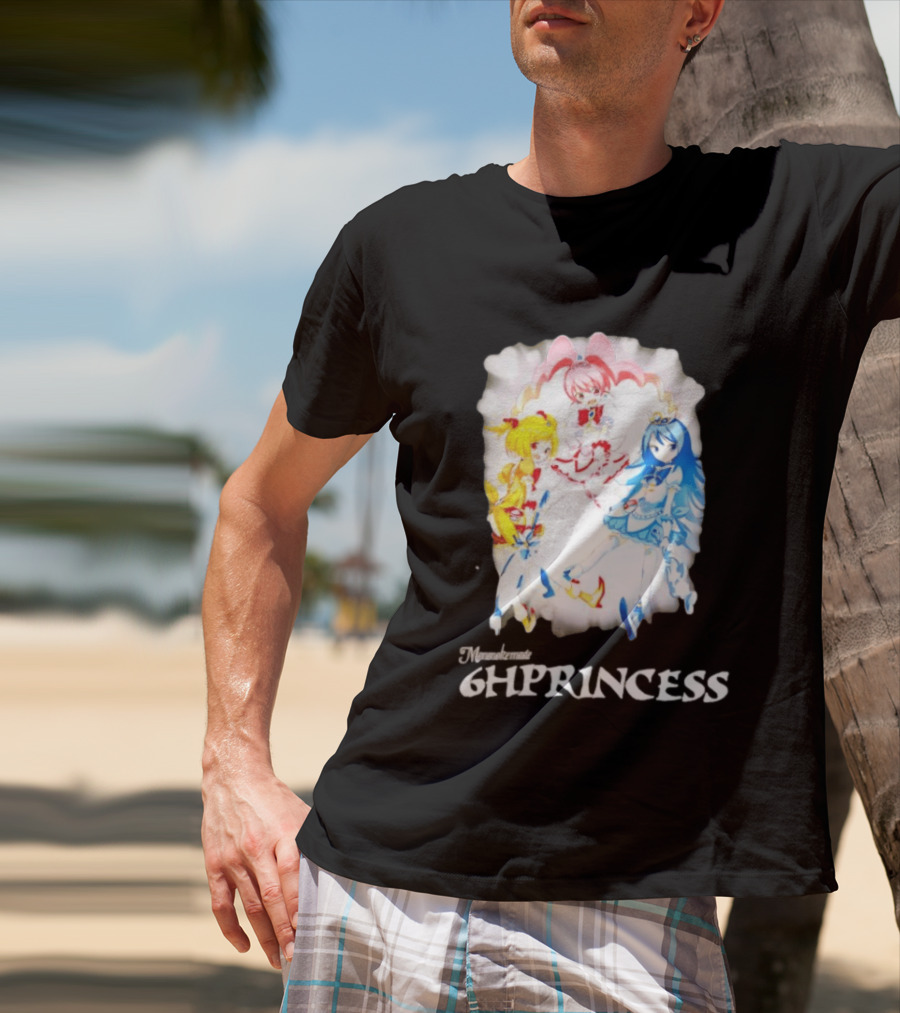 Mononoke 6HPPrincess Anime Characters Colorful Trio T-Shirt