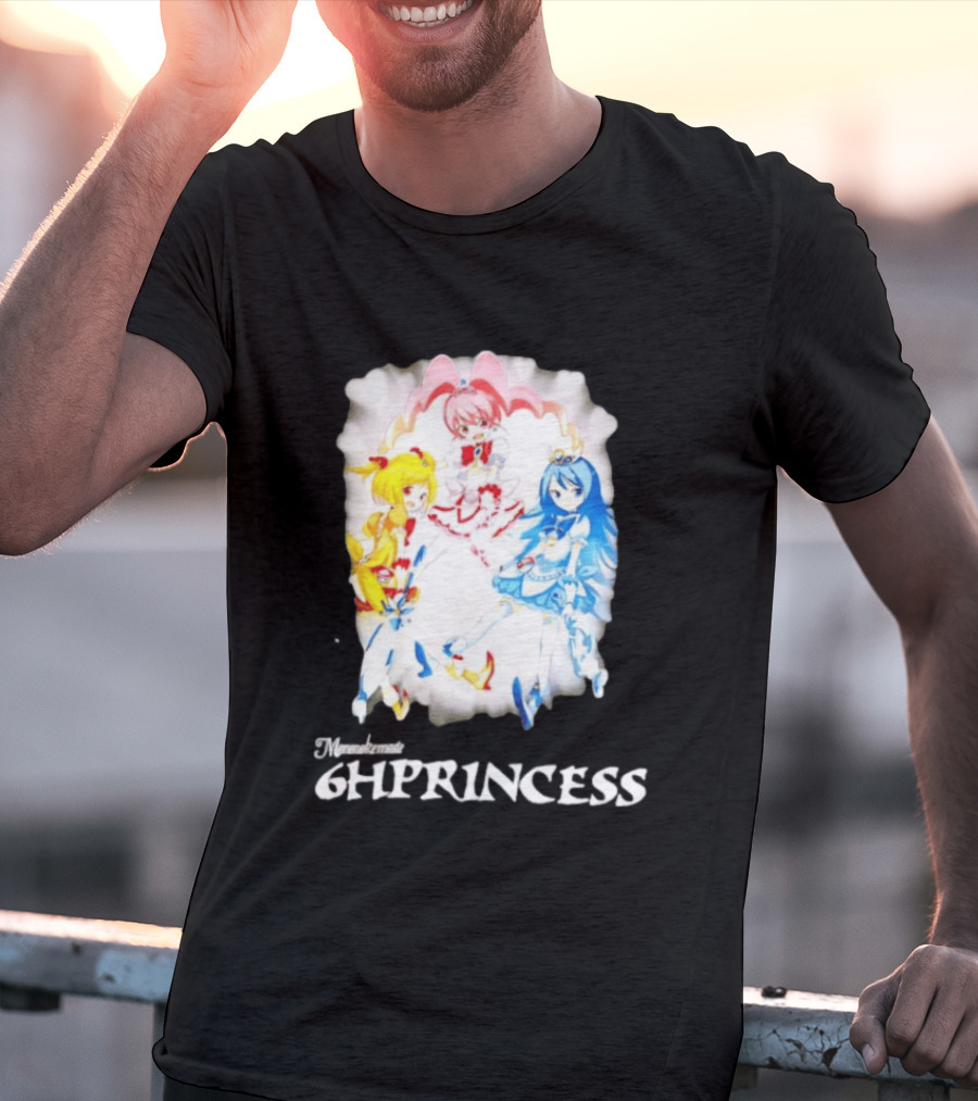 Mononoke 6HPPrincess Anime Characters Colorful Trio T-Shirt