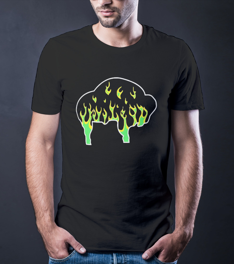 Buffalo Flaming Buffalo Fire T-Shirt