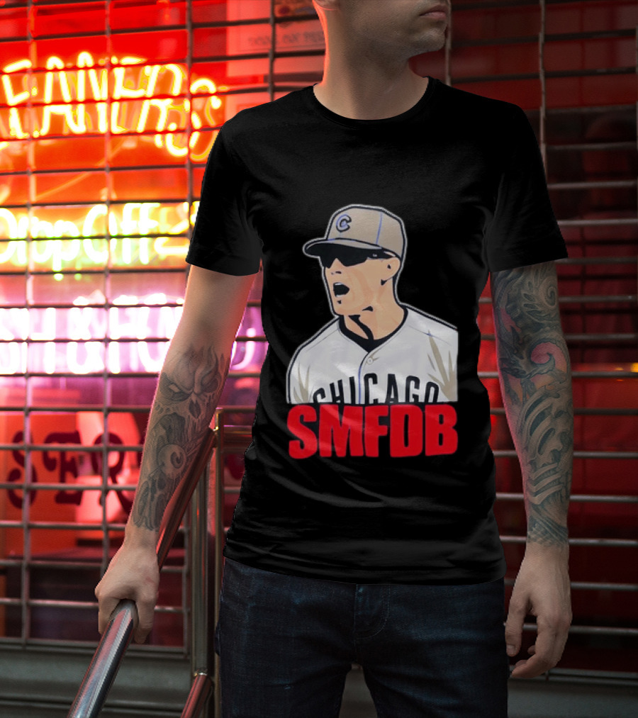 Chicago Cubs SMFDB Manager Yelling Iconic Baseball Team Fan T-Shirt