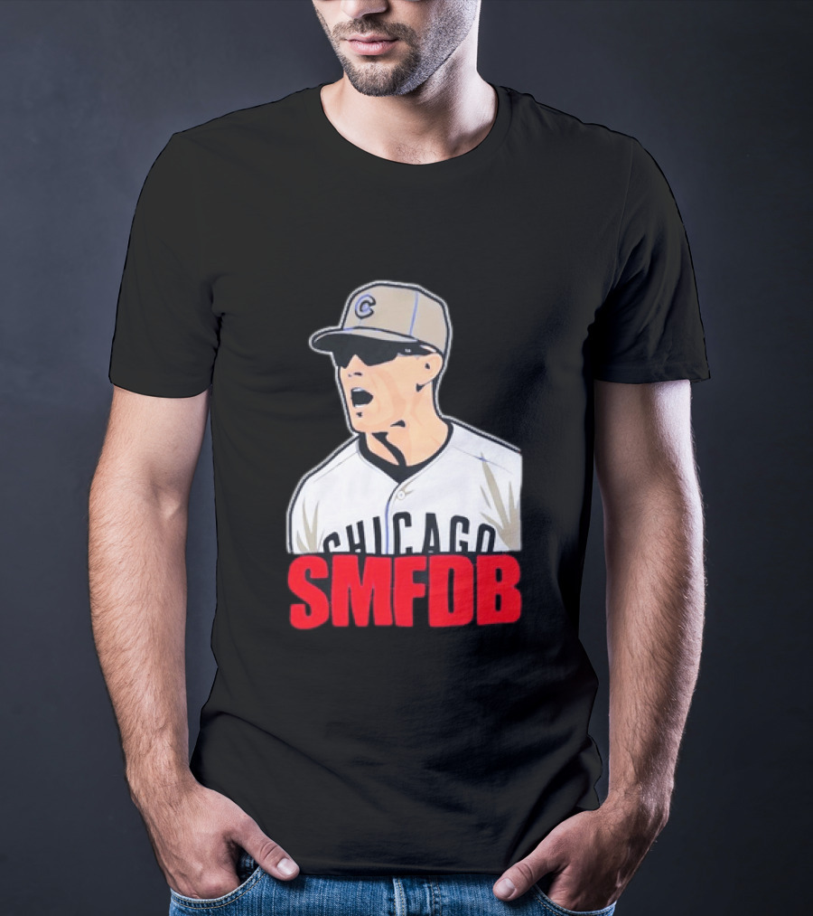 Chicago Cubs SMFDB Manager Yelling Iconic Baseball Team Fan T-Shirt