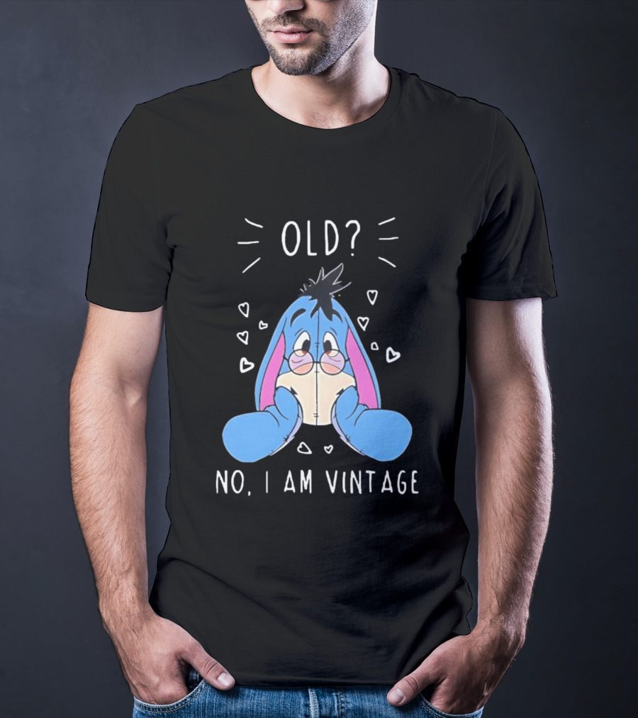 Old No I Am Vintage Disney Eeyore Wearing Glasses T-Shirt