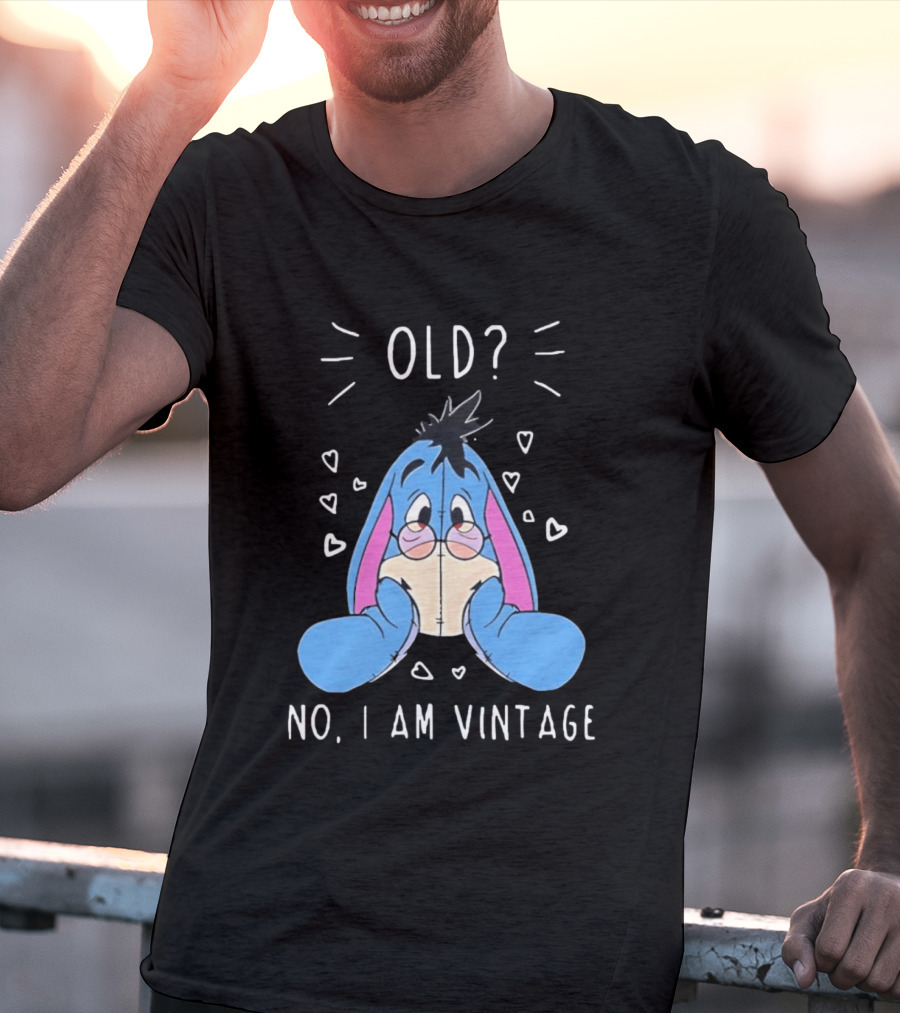 Old No I Am Vintage Disney Eeyore Wearing Glasses T-Shirt