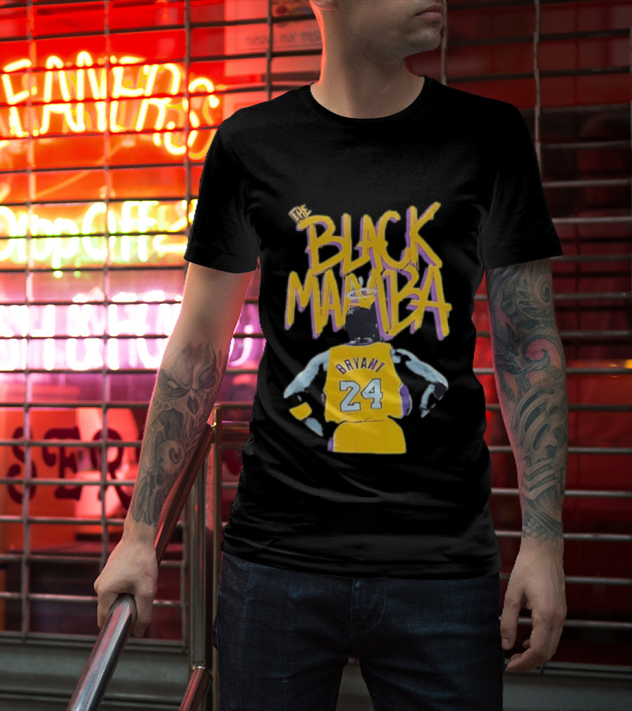 The Black Mamba Bryant 24 Los Angeles Lakers T-Shirt