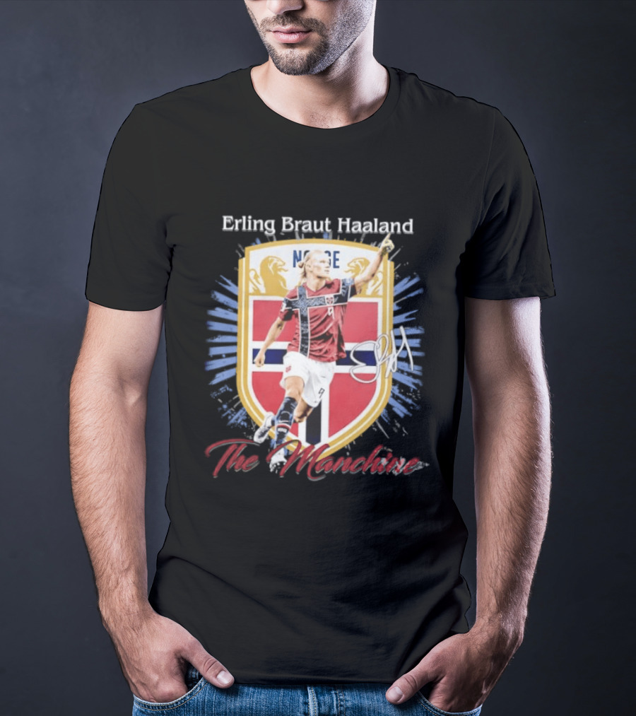 Erling Braut Haaland Norway National Team The Manchine Norway T-Shirt