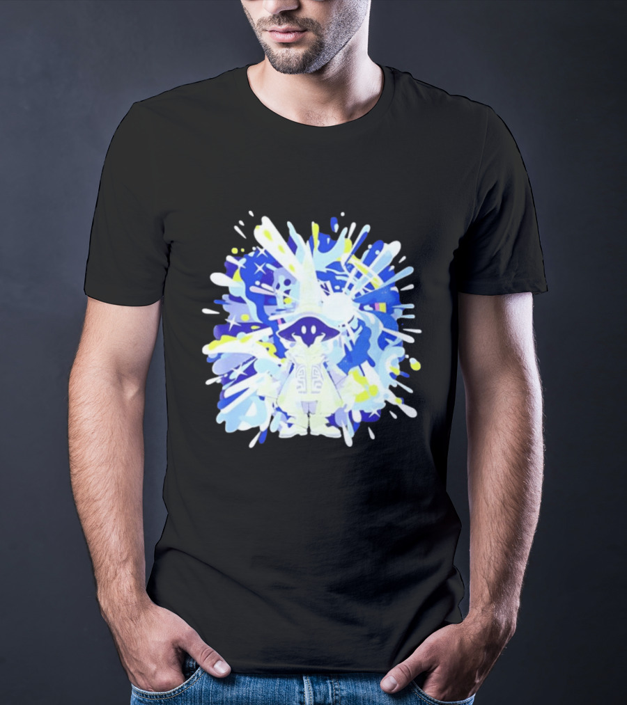 Vivi Ornitier Final Fantasy Black Mage Magic Stars Explosion T-Shirt