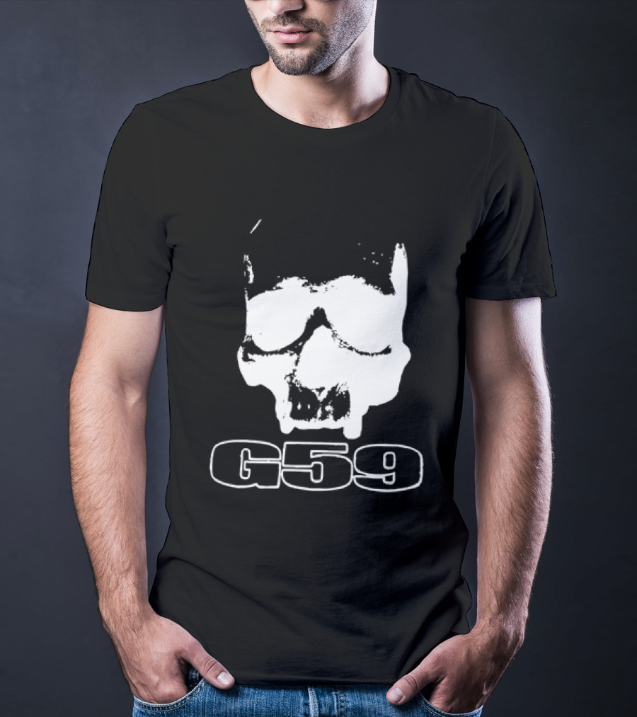 G59 Skull Black Graphic With Skull T-Shirt