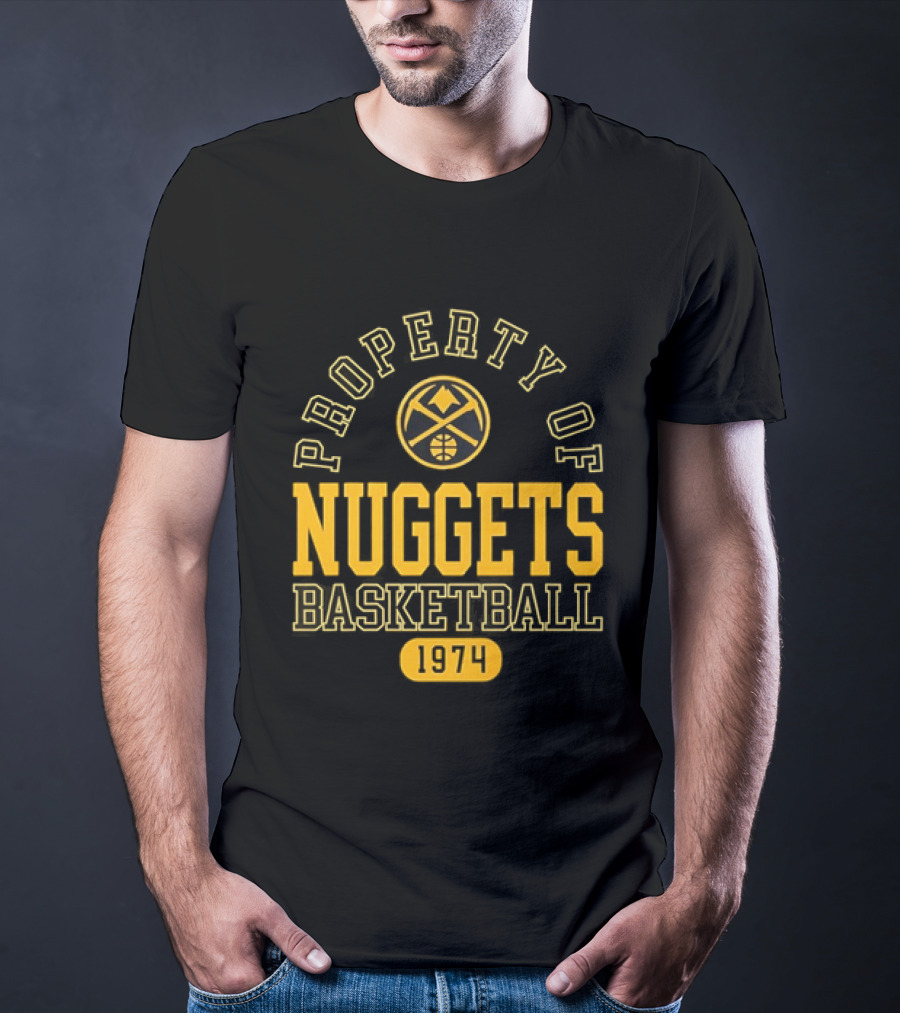 Property Of Nuggets Basketball 1974 Team Spirit T-Shirt