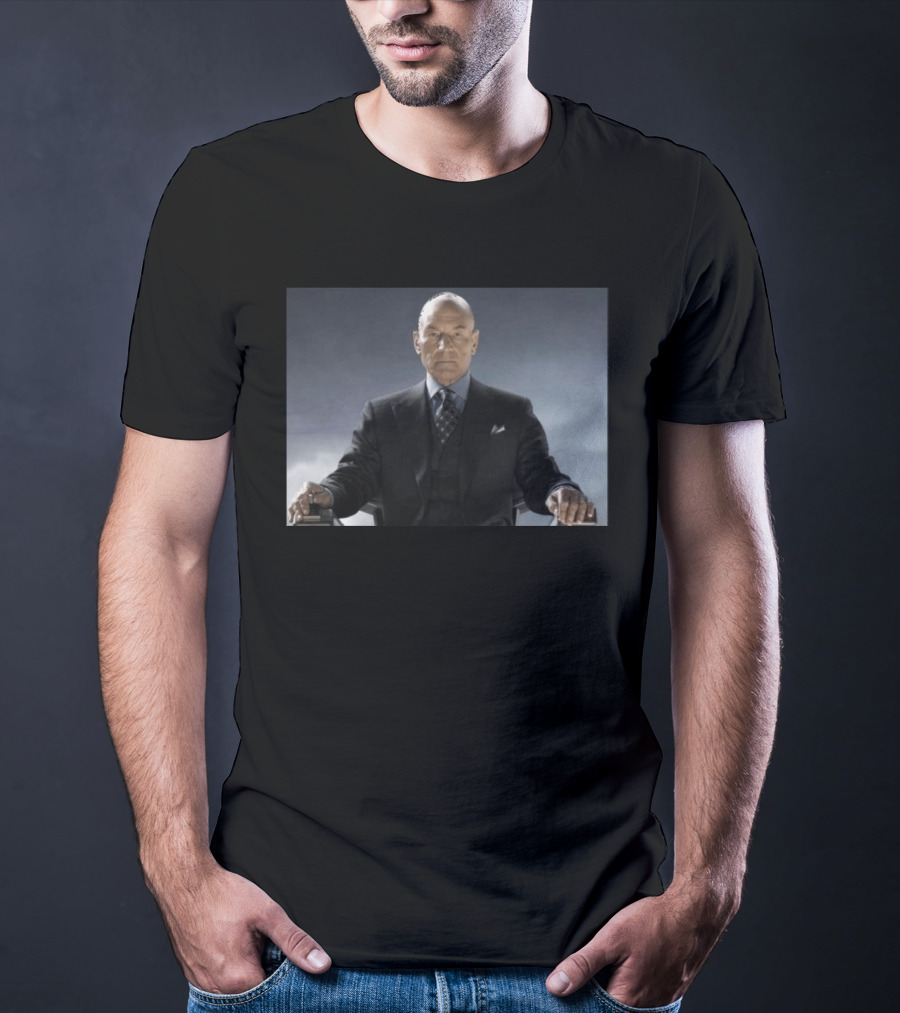 Patrick Stewart Never Retires Iconic Star Role Suit Image T-Shirt