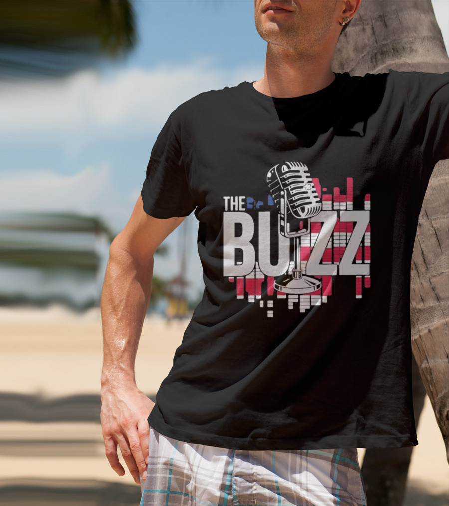 Podcast The Buzz Microphone T-Shirt