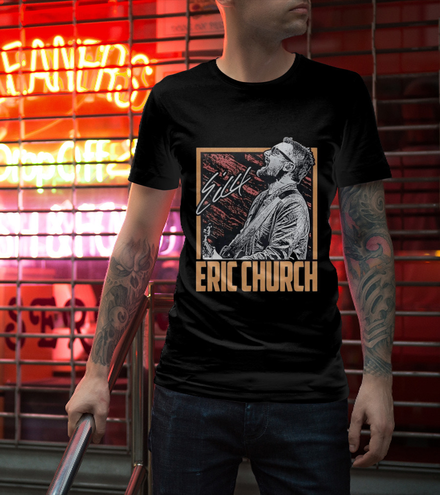Sick Eric Church Live Singing Performance T-Shirt