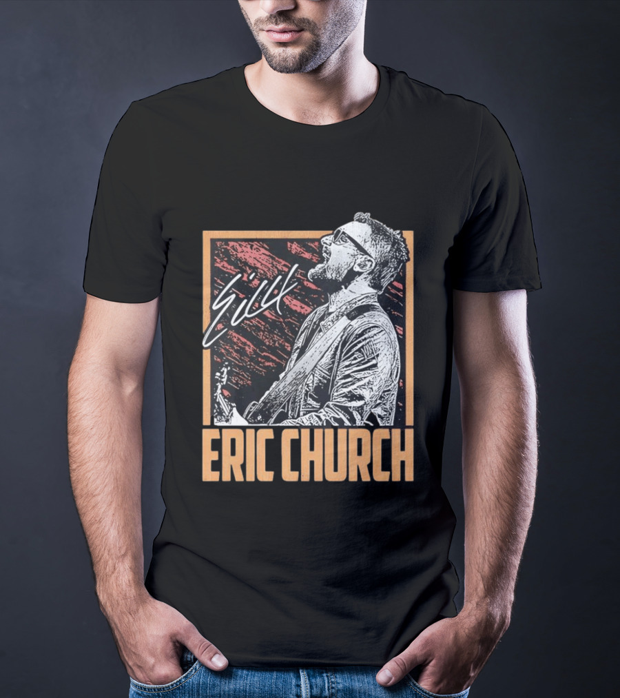 Sick Eric Church Live Singing Performance T-Shirt
