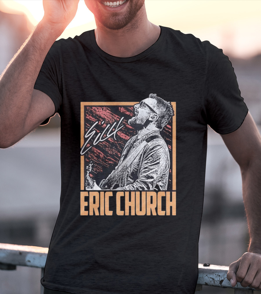 Sick Eric Church Live Singing Performance T-Shirt