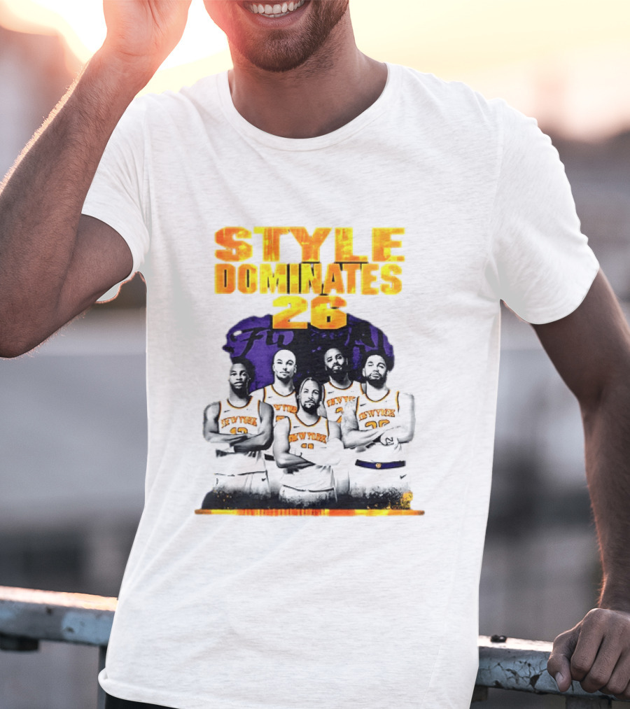 New York Knicks Basketball Style Dominates 26 T-Shirt