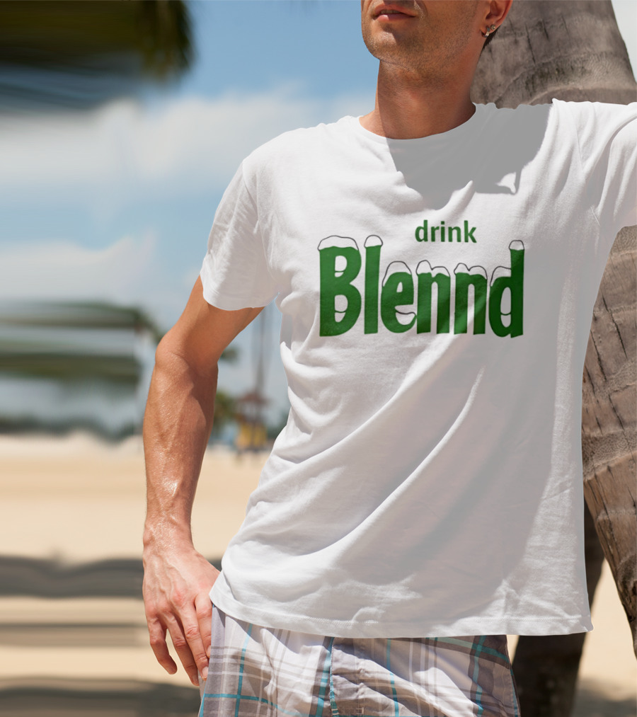 Refresh Your Routine Drink Blennd Green T-Shirt