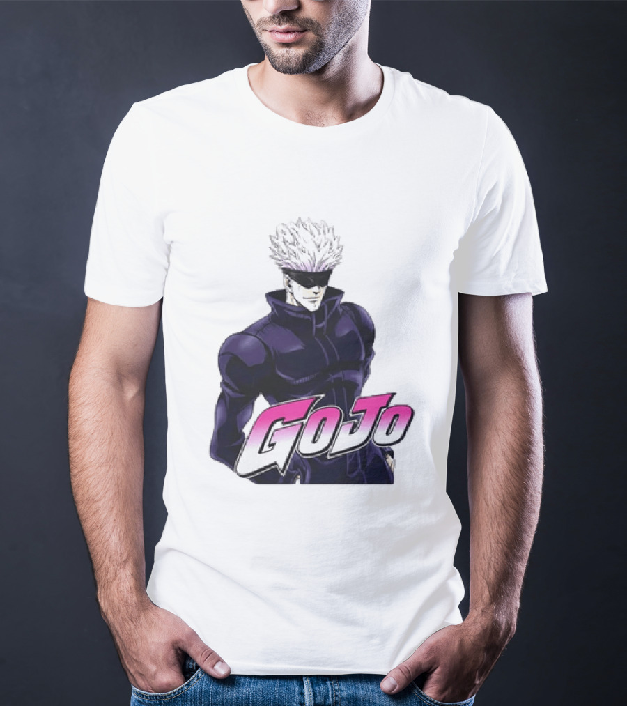 Satoru Gojo Jujutsu Kaisen Anime Crossover Jojo T-Shirt