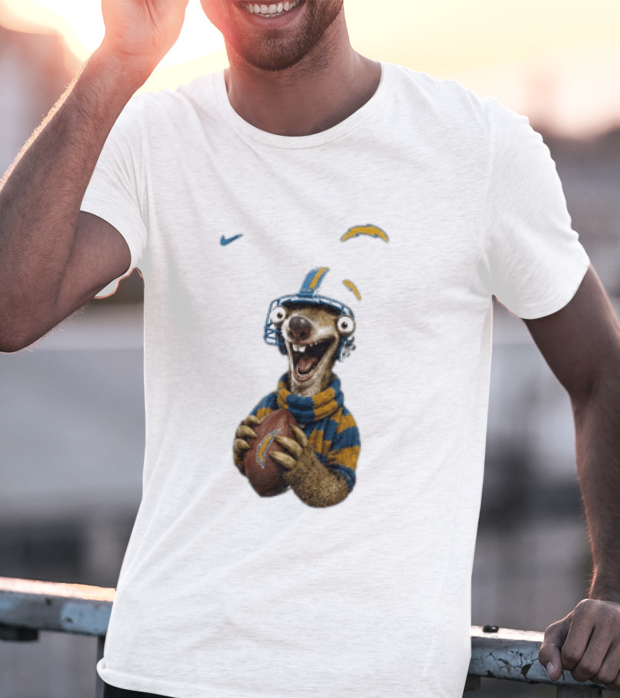 Sid Ice Age Los Angeles Chargers Football Fan Gear T-Shirt