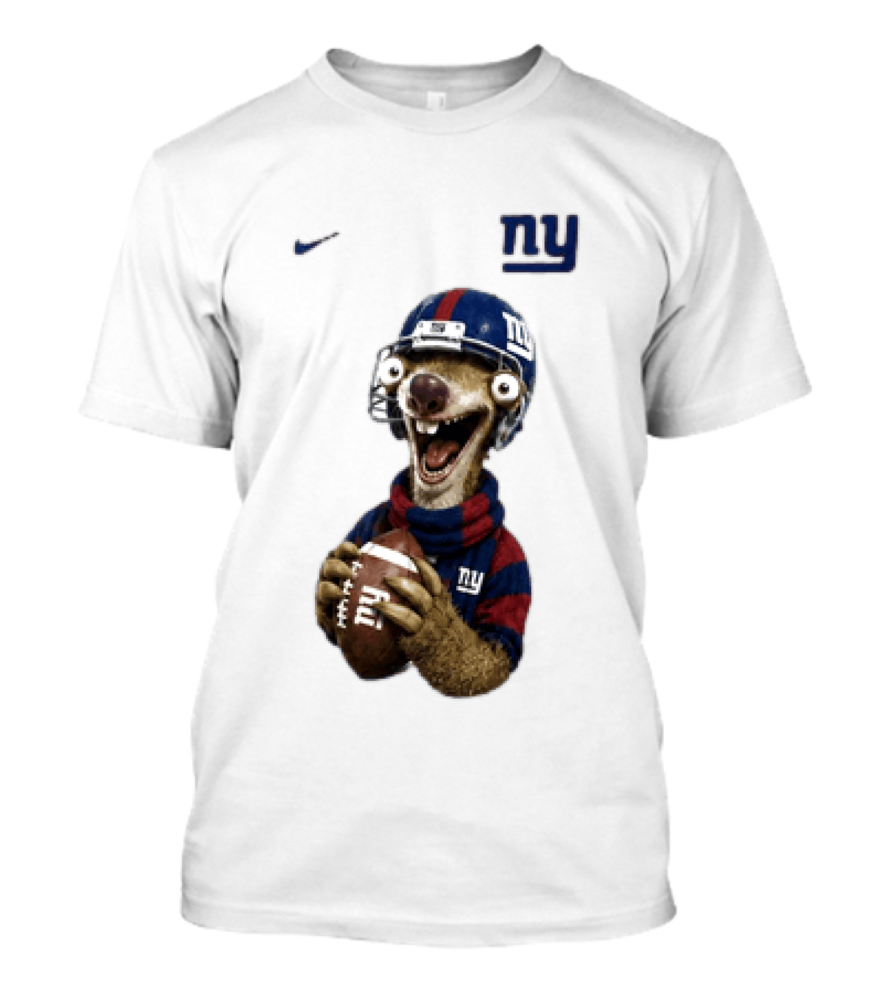 Sid The Sloth New York Giants Football NFL Fan Gear T-Shirt