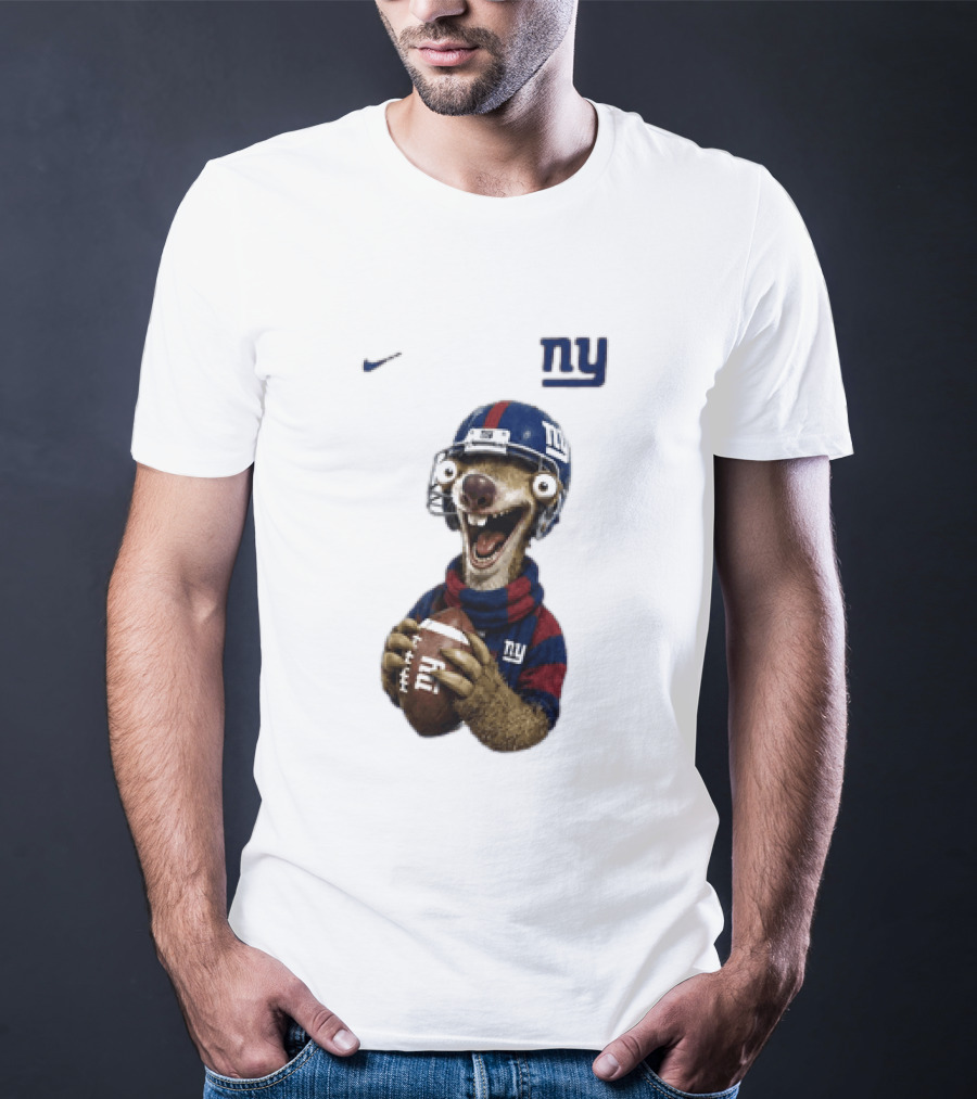 Sid The Sloth New York Giants Football NFL Fan Gear T-Shirt