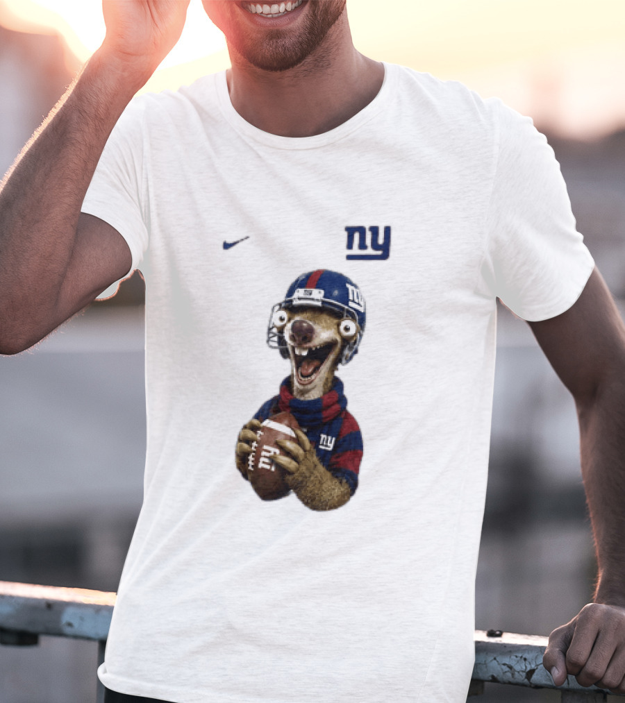 Sid The Sloth New York Giants Football NFL Fan Gear T-Shirt