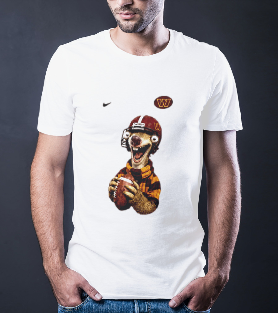 Sid The Sloth Washington Commanders Football Helmet Nike T-Shirt