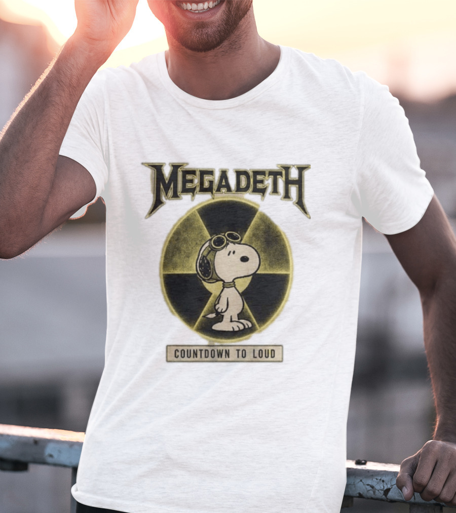 Snoopy MEgadeth Countdown To Loud T-Shirt