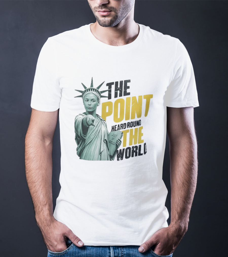 The Point Heard Round The World Statue Of Liberty Sophie Cunningham Indiana Fever T-Shirt