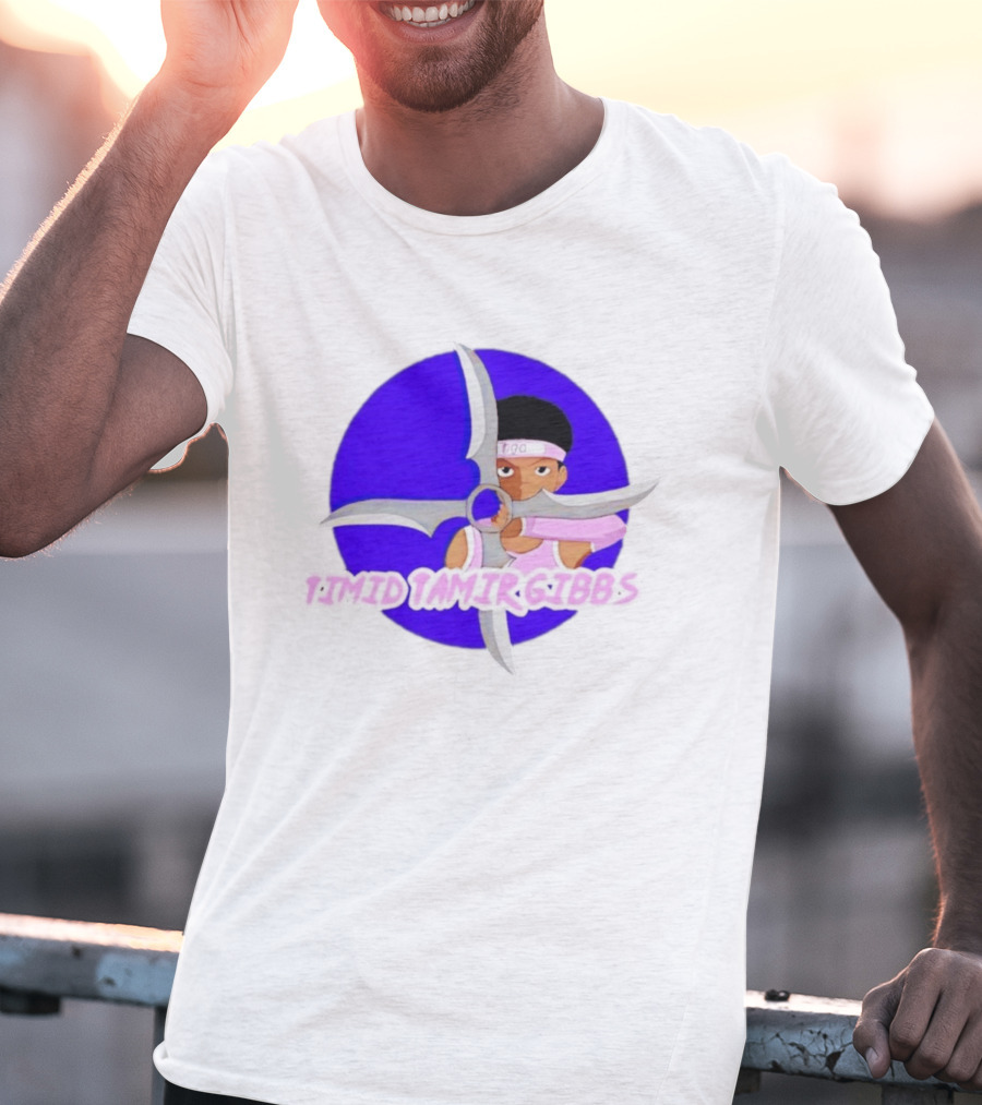 Timid Tamir Gibbs Windmill Shuriken Ninja T-Shirt