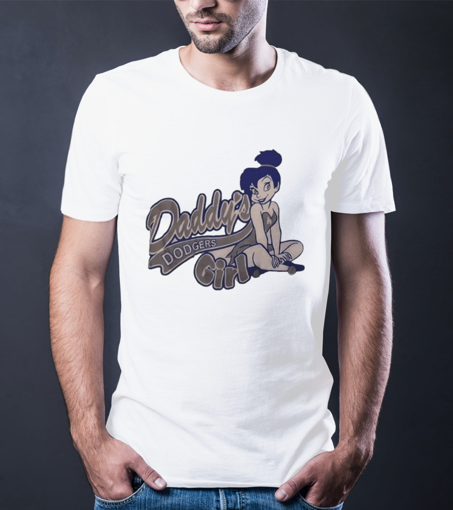 Daddy's Dodgers Girl Tinker Bell Los Angeles T-Shirt