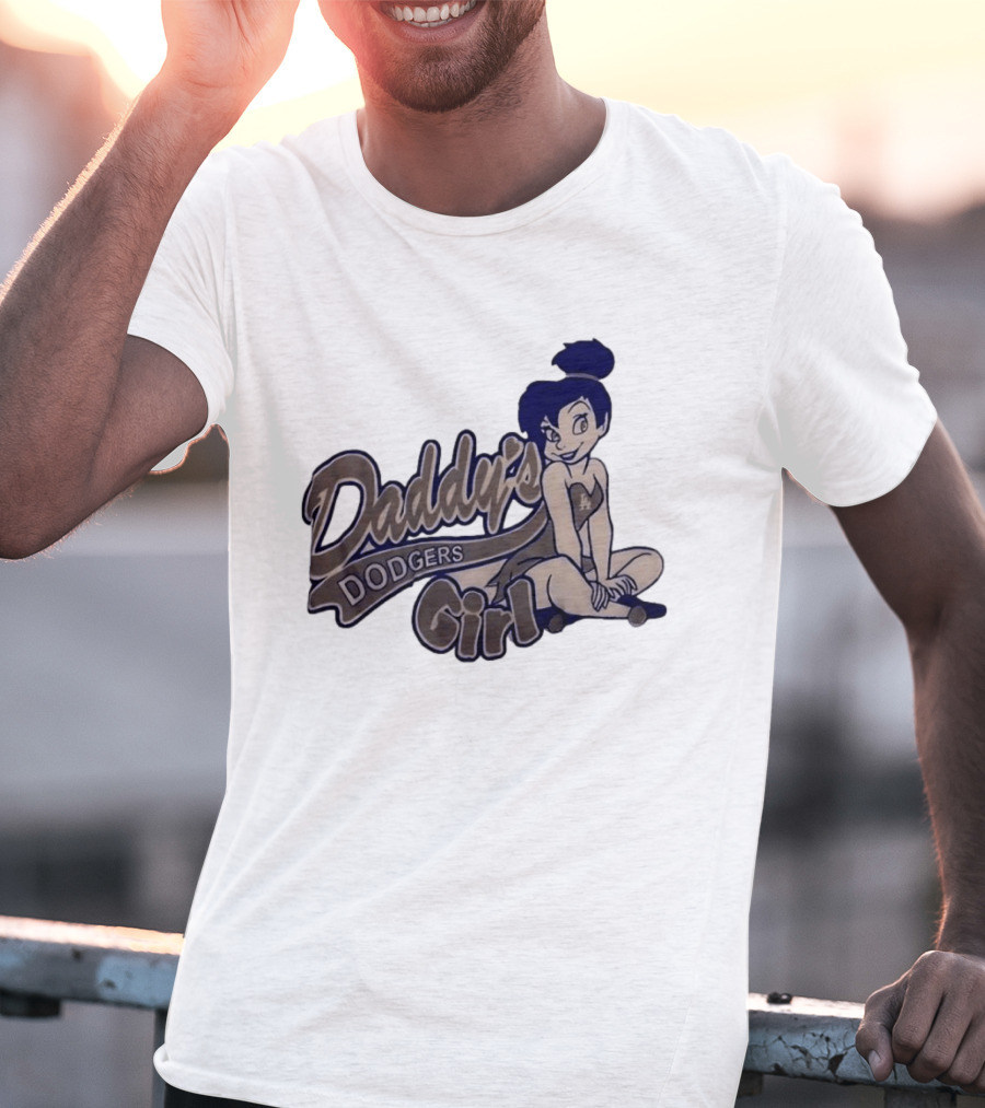Daddy's Dodgers Girl Tinker Bell Los Angeles T-Shirt
