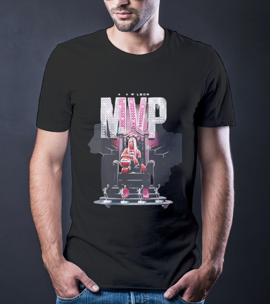 A'ja Wilson MVP Throne Las Vegas Aces Basketball Trophy T-Shirt