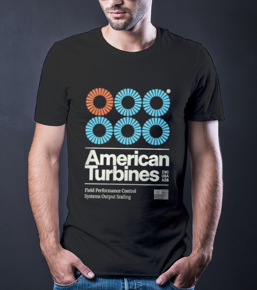 American Turbines Inc USA A26 Field Performance Control Systems Output Scaling T-Shirt