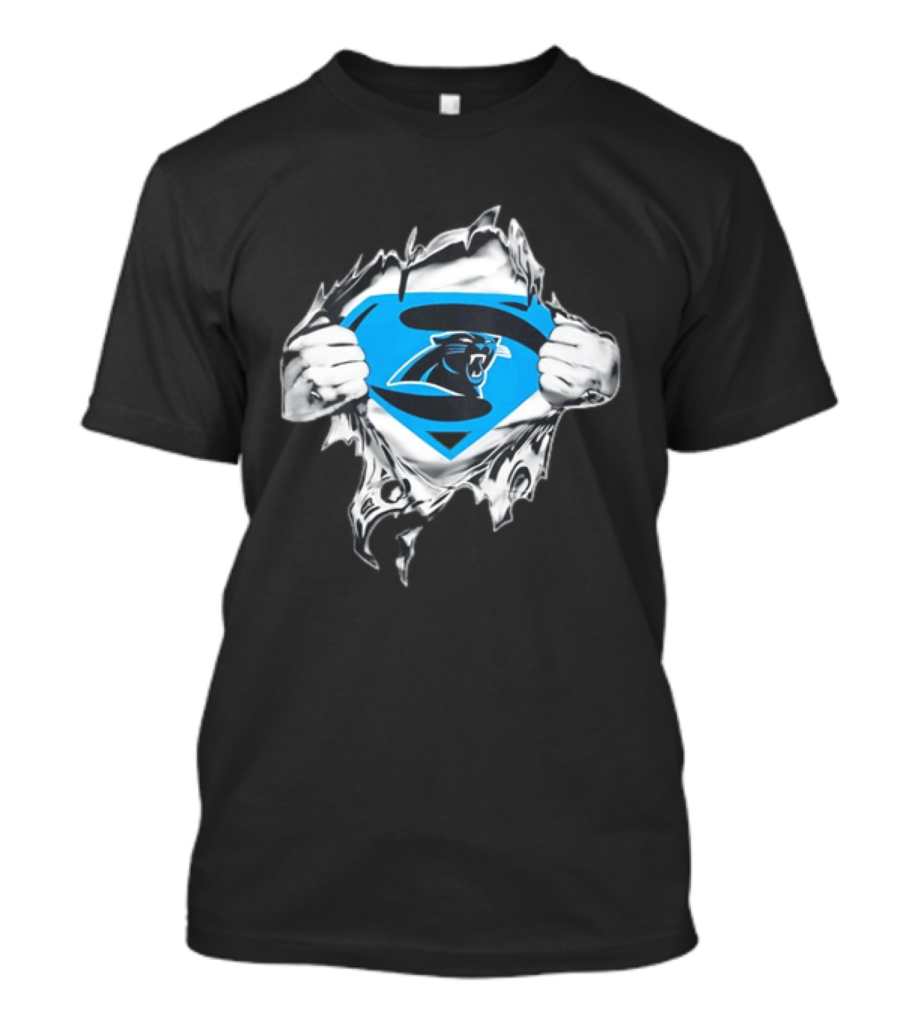 Carolina Panthers Superman Inspired Fan T-Shirt