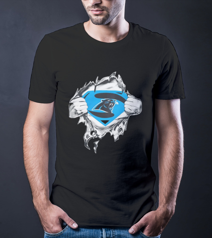 Carolina Panthers Superman Inspired Fan T-Shirt