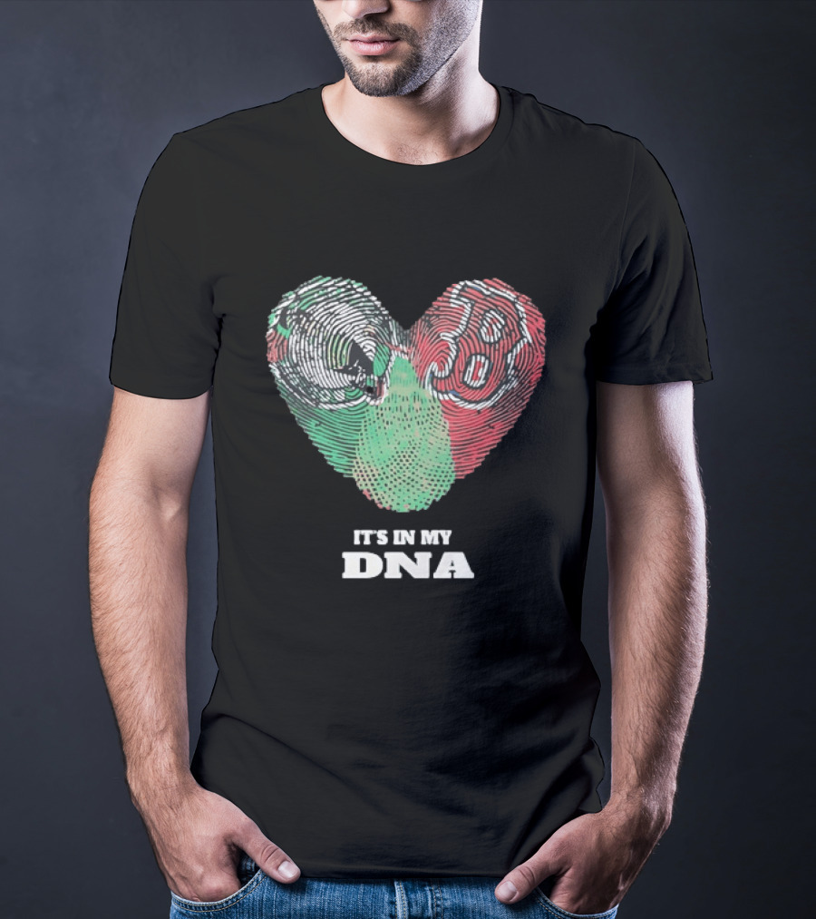 It’s In My DNA Heart Flag T-Shirt