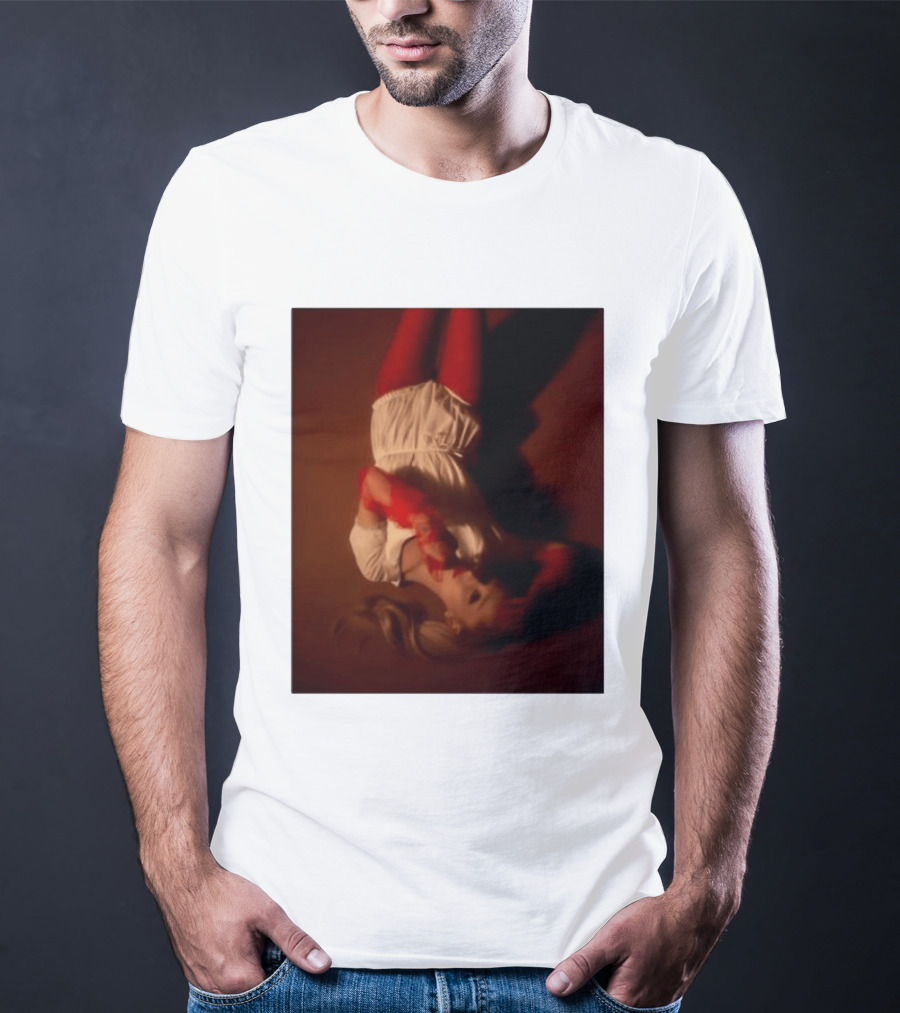 Ariana Grande Red And White Eternal Sunshine Aesthetic T-Shirt