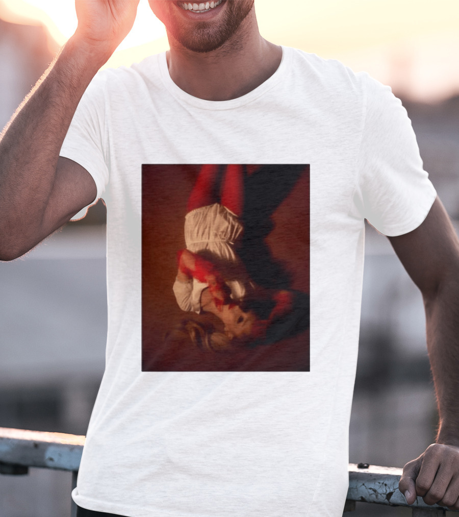 Ariana Grande Red And White Eternal Sunshine Aesthetic T-Shirt