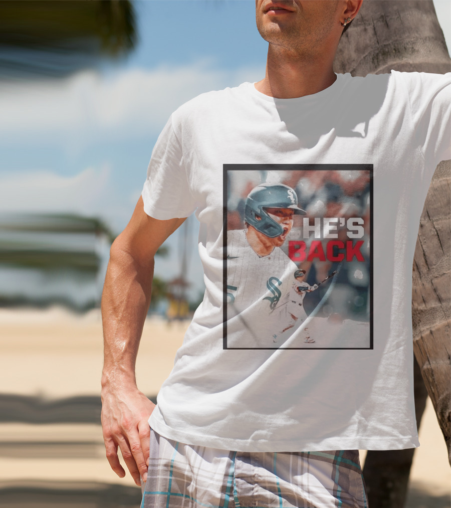 Chicago White Sox Munetaka Murakami He's Back Celebratory Moment T-Shirt