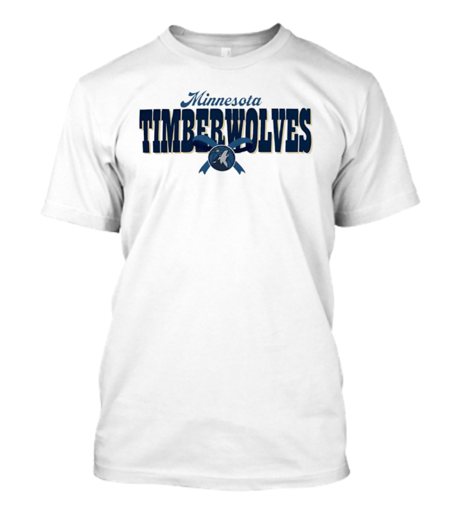 Minnesota Timberwolves Ribbon NBA Youth Adult Basketball Team T-Shirt