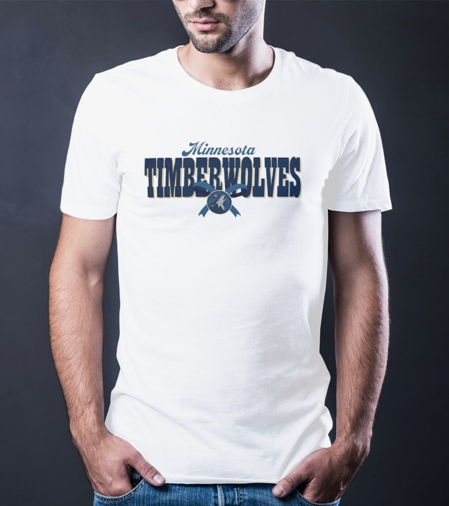 Minnesota Timberwolves Ribbon NBA Youth Adult Basketball Team T-Shirt