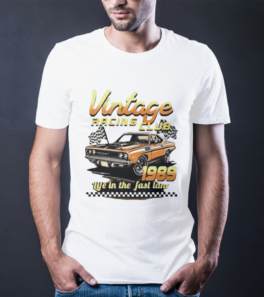 Vintage Racing Club 1989 Life In The Fast Lane T-Shirt